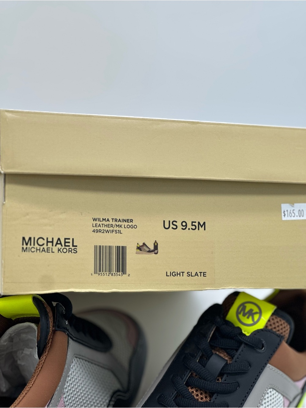Michael Kors Women's Multi-Panel Sneakers - Black, Pink, Neon Yellow - Picture 10 of 10